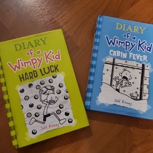 Bundle of two Diary of a Wimpy Kid Cabin Fever and Hard Luck
